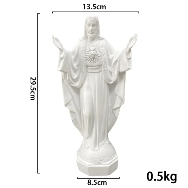 Mecrt Mexico Home Decoration of the Statue of the Virgin Mary Figures Porch Decoration Church Resin Crafts
