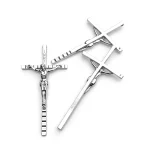 10.5CM*5.3CM Large-sized Zinc Alloy Jewelry Pendants Catholic Cross INRI Jesus Crucifix Pendant Wholesale - Image 2