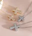 Wholesale Zinc Alloy Rhinestone Cross Pendant Necklace DIY Jewelry Accessories Eco Friendly