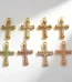 Wholesale Zinc Alloy Cross Pendant Necklace Punk 18K Plated DIY Jewelry Accessories Unisex