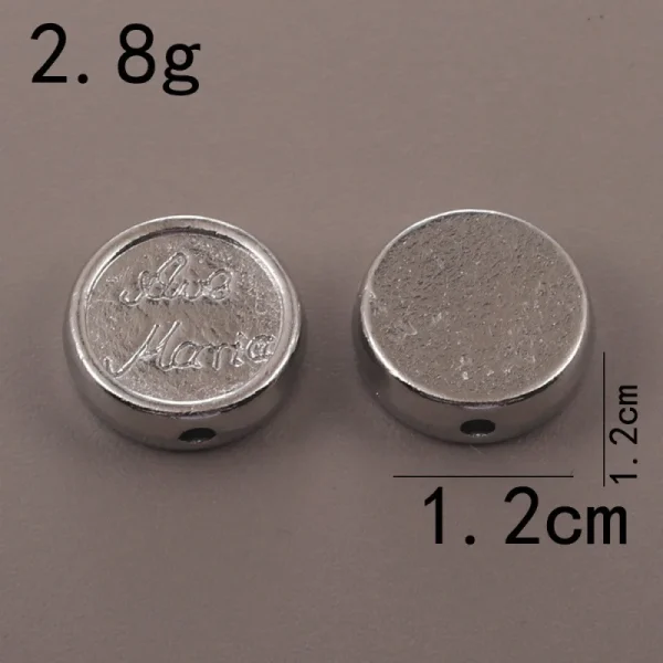 Wholesale Zinc Alloy Antique Silver Hollow Oval Spacer Beads Flat Beads DIY Bracelet Necklace Jewelry Making Accessories