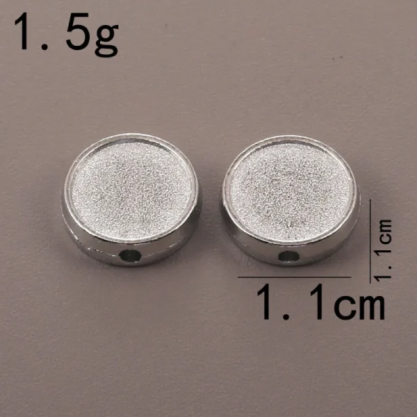 Wholesale Zinc Alloy Antique Silver Hollow Oval Spacer Beads Flat Beads DIY Bracelet Necklace Jewelry Making Accessories