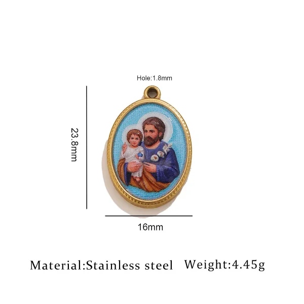 Wholesale Stainless Steel Oval Tag Pendant Charm Necklace DIY Jewelry Accessories Vintage Unisex