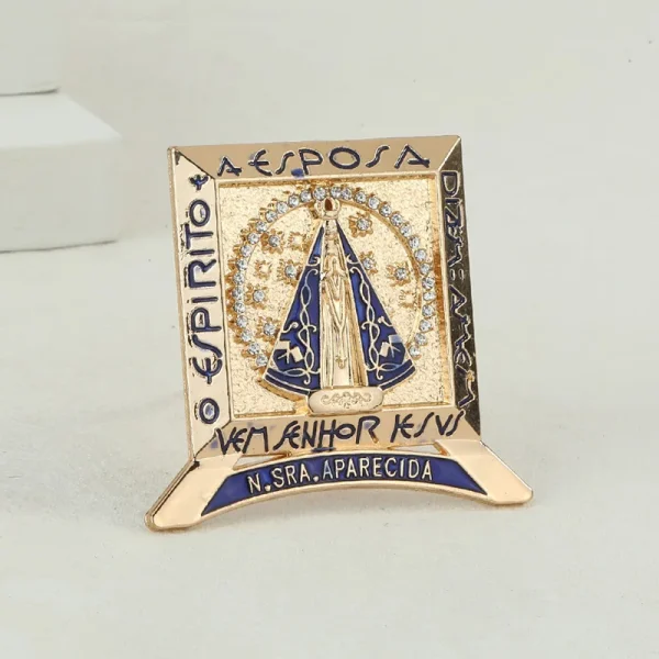 Home Metal Vintage Crafts St. Benedict Commemorative Badge Cross-Border Supply for Car Desktop Ornaments