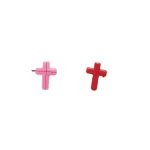 Wholesale Acrylic Cross Beads Charms DIY Bracelet Jewelry Making Accessories Mixed Color - Image 5