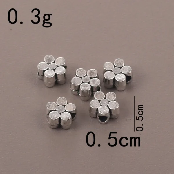 Wholesale Zinc Alloy Antique Silver Hollow Oval Spacer Beads Flat Beads DIY Bracelet Necklace Jewelry Making Accessories