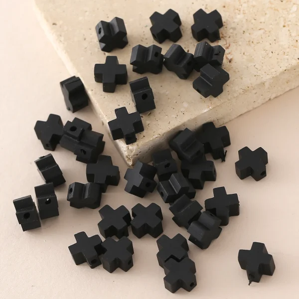 Wholesale Acrylic Cross Beads Colorful DIY Bracelet Necklace Making Jewelry Accessories