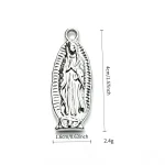 Wholesale Plastic Virgin Mary Pendant Charm Religious DIY Jewelry Accessories Mexico Market - Image 2