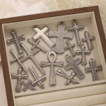 Wholesale Stainless Steel Cross Pendant Charm Necklace DIY Jewelry Accessories Unisex - Image 4