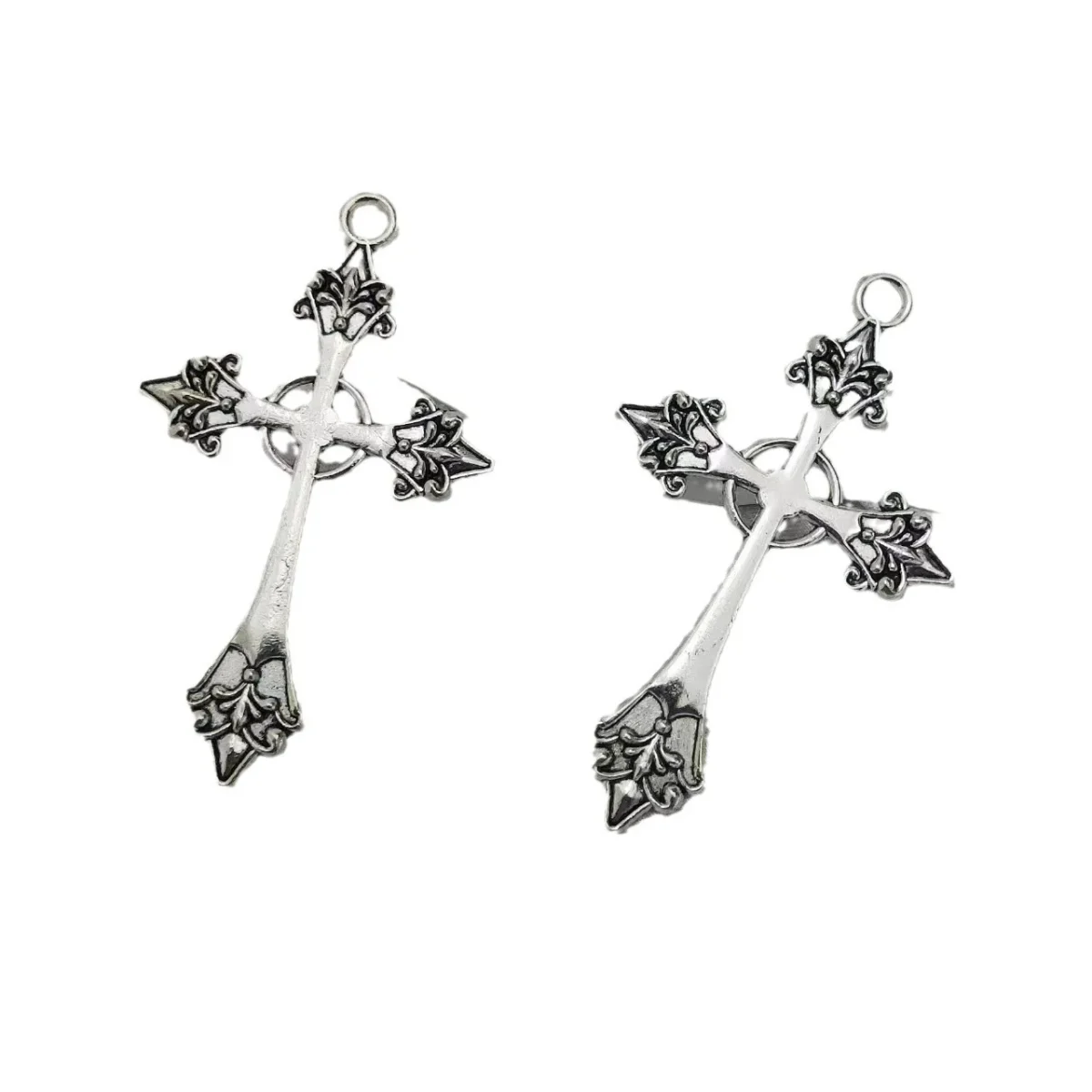 Wholesale Punk Vintage Cross Zinc Alloy Pendant Earring DIY Jewelry Accessories - Image 5