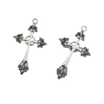 Wholesale Punk Vintage Cross Zinc Alloy Pendant Earring DIY Jewelry Accessories - Image 5