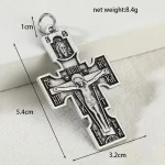 Retro Electroplating Keychain Accessories Metal Embossed Epoxy Creative Russia Design Religious Pendant Accessories Wholesale - Image 3
