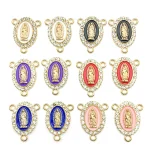 Wholesale Zinc Alloy Rhinestone Pendant Charm 3 Hole DIY Jewelry Accessories Gold Color - Image 6