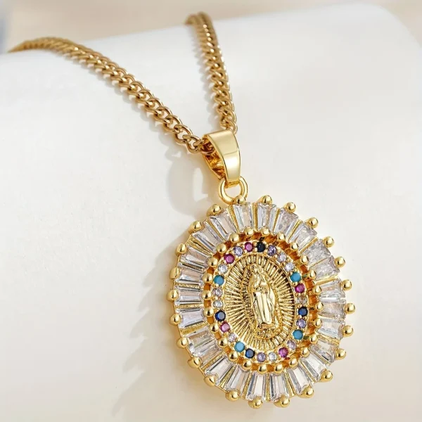 American Maria Pendant Diamond Versatile Collarbone Bamboo Sporty Simple Fashion Copper Jewelry