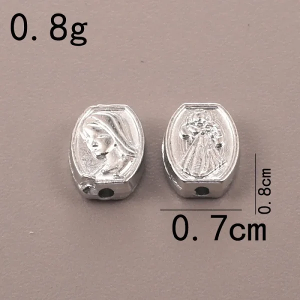 Wholesale Zinc Alloy Antique Silver Hollow Oval Spacer Beads Flat Beads DIY Bracelet Necklace Jewelry Making Accessories