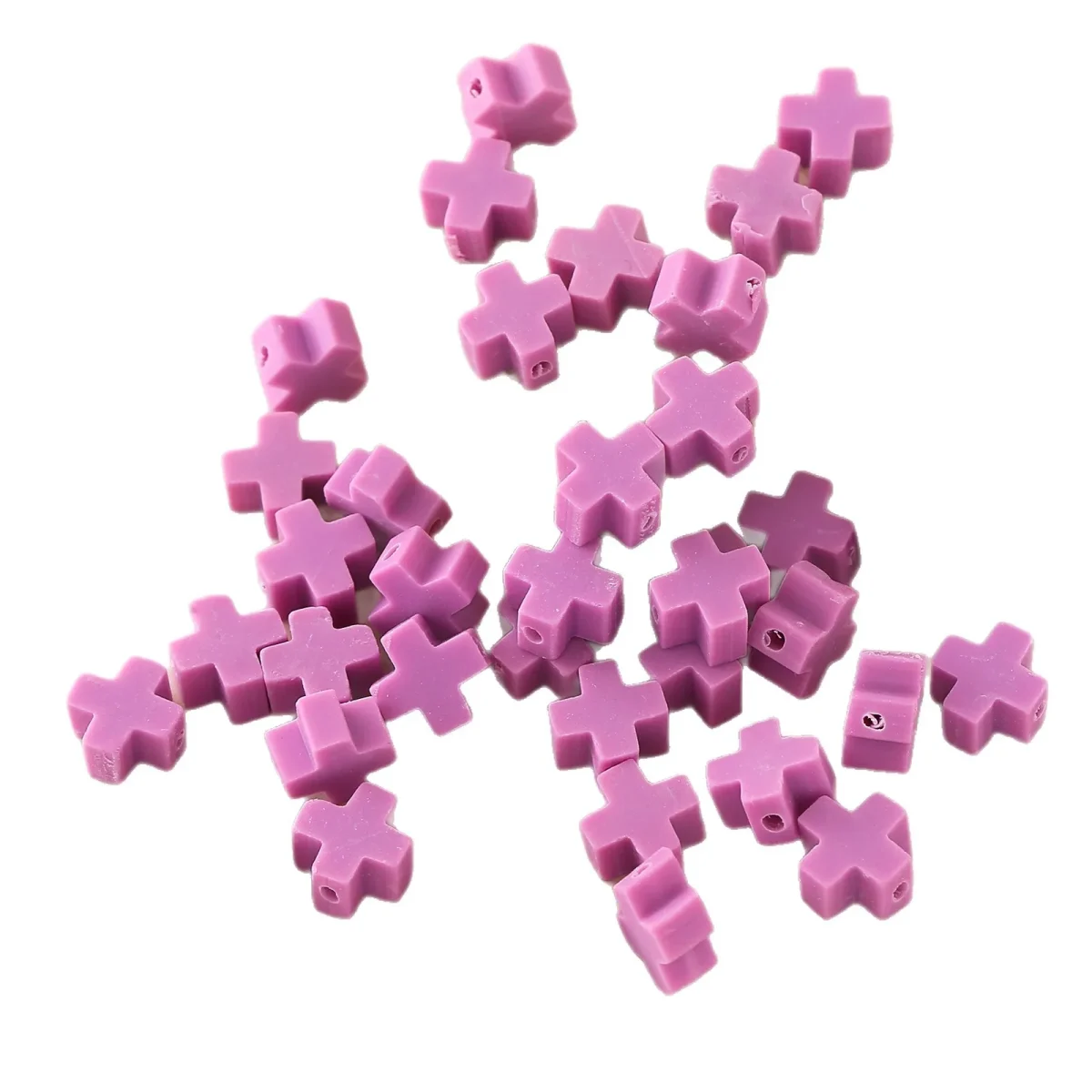Wholesale Acrylic Cross Beads Colorful DIY Bracelet Necklace Making Jewelry Accessories - Image 5