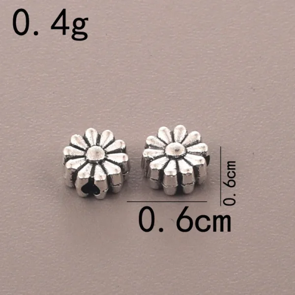Wholesale Zinc Alloy Antique Silver Hollow Oval Spacer Beads Flat Beads DIY Bracelet Necklace Jewelry Making Accessories