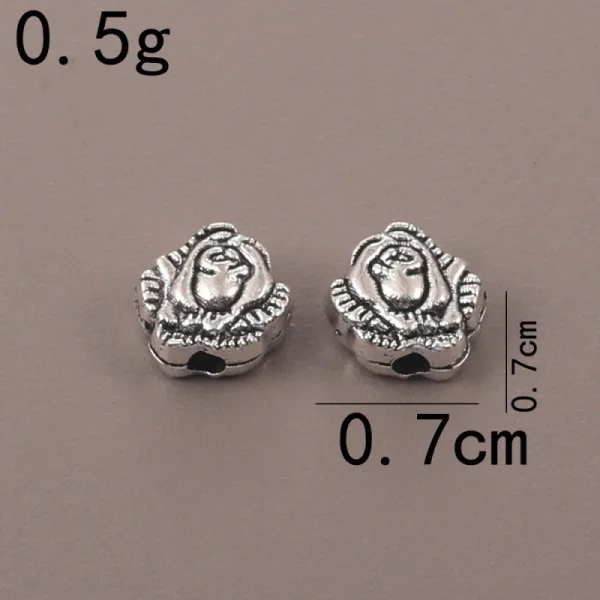 Wholesale Zinc Alloy Antique Silver Hollow Oval Spacer Beads Flat Beads DIY Bracelet Necklace Jewelry Making Accessories