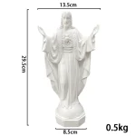 Mecrt Mexico Home Decoration of the Statue of the Virgin Mary Figures Porch Decoration Church Resin Crafts - Image 6