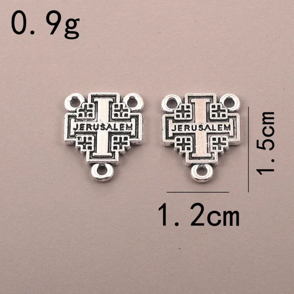 Wholesale Retail Cross-border Supply Religious Elliptical Three-way Pendant Zinc Alloy Bamboo Chain Hanging Beads Neckla