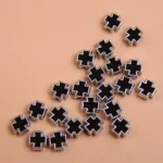 Wholesale Cross Black Beads DIY Jewelry Making Craft Accessories