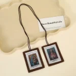Factory Direct Sales Religious Children's Woven Labels Tags Customizable Text Patterns Clothing Accessories Textile Hang Tags - Image 4