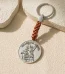 Wholesale Zinc Alloy Guardian Angel Keychain Leather Hanging Ring Accessory Catholic Gift