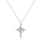 Wholesale Copper Alloy Rhinestone Cross Crown Pendant Necklace DIY Jewelry Accessories - Image 5