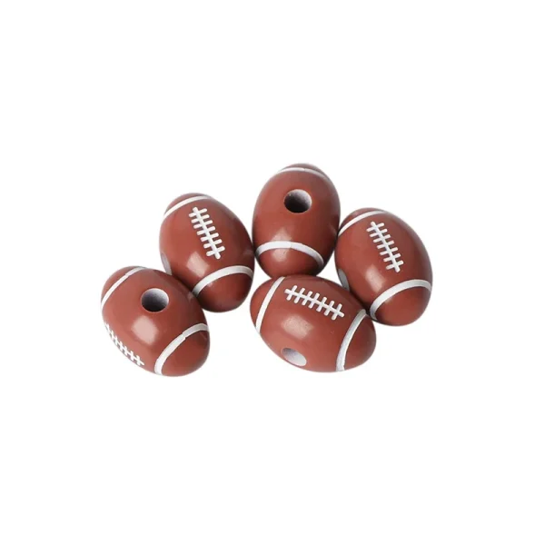 Wholesale Acrylic Sports Ball Beads DIY Jewelry Making Bracelet Necklace Craft Supplies
