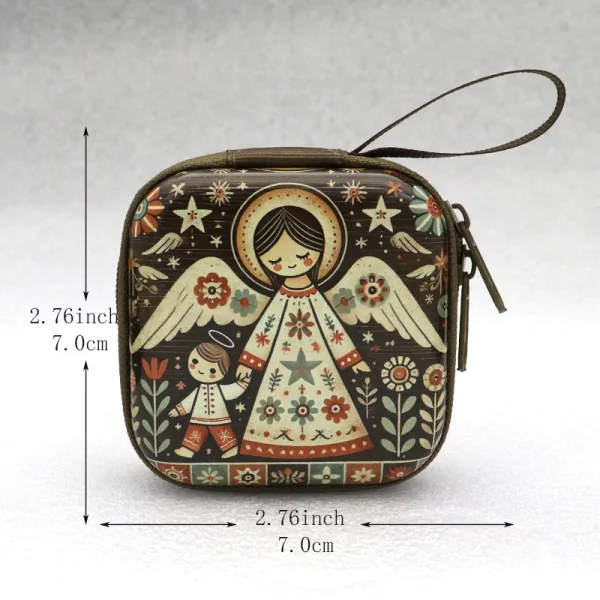 Wholesale Knitted Creative Pendant Coin Storage Pouch Party Gift Square Cartoon Backpack Charm