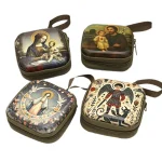 Wholesale Knitted Creative Pendant Coin Storage Pouch Party Gift Square Cartoon Backpack Charm - Image 5
