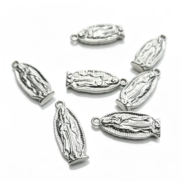 Wholesale Plastic Virgin Mary Pendant Charm Religious DIY Jewelry Accessories Mexico Market