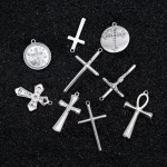 Wholesale Stainless Steel Celtic Knot Cross Pendant Necklace Gothic Vintage Jewelry Accessories Factory Direct - Image 2