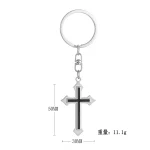 Wholesale Zinc Alloy Cross Keychain Religious Gift Fashion Accessory - Image 6