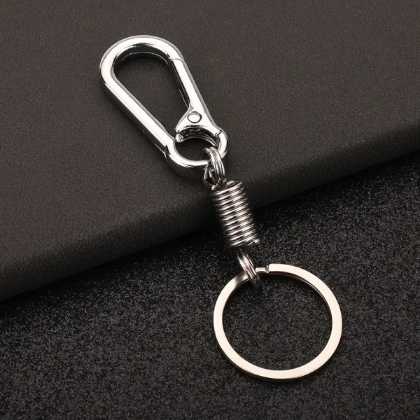 Wholesale Zinc Alloy Carabiner Keychain Spring Clip Key Holder Durable Waist Hanging Gift for Men Women