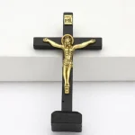 Wholesale Wooden Cross Jesus Ornament Vintage Religious DIY Craft Home Decoration - Image 4