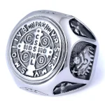 Wholesale Stainless Steel Orthodox Cross Signet Ring Vintage Religious Jewelry Unisex - Image 5