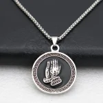 Wholesale Zinc Alloy Enamel Religious Keychain Necklace Retro Keychain Accessories - Image 2
