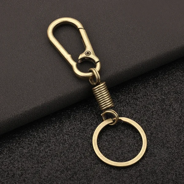 Wholesale Zinc Alloy Carabiner Keychain Spring Clip Key Holder Durable Waist Hanging Gift for Men Women
