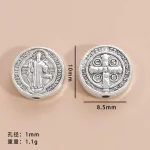 Wholesale Vintage Zinc Alloy Oval Round Flat Spacer Beads with Hole DIY Bracelet Jewelry Making Accessories - Image 5