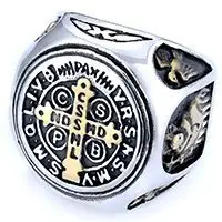Wholesale Stainless Steel Orthodox Cross Signet Ring Vintage Religious Jewelry Unisex
