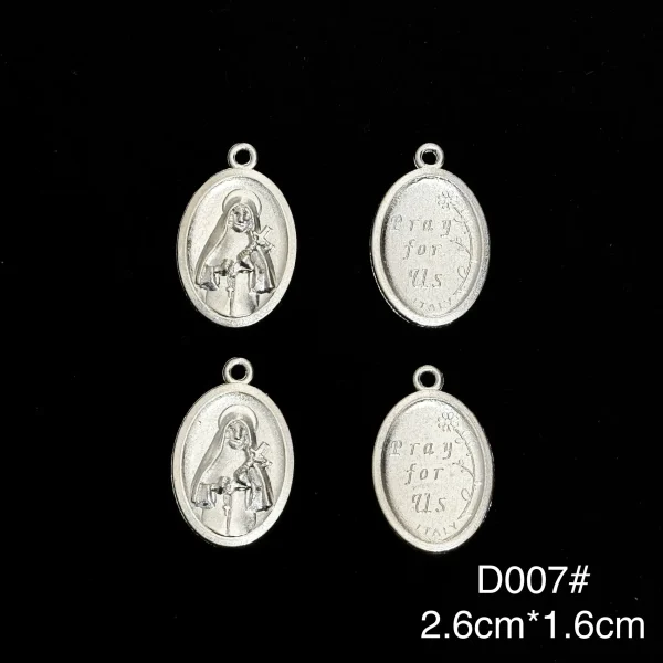 Wholesale Zinc Alloy Rhinestone Pendant Catholic Rosary DIY Jewelry Accessories