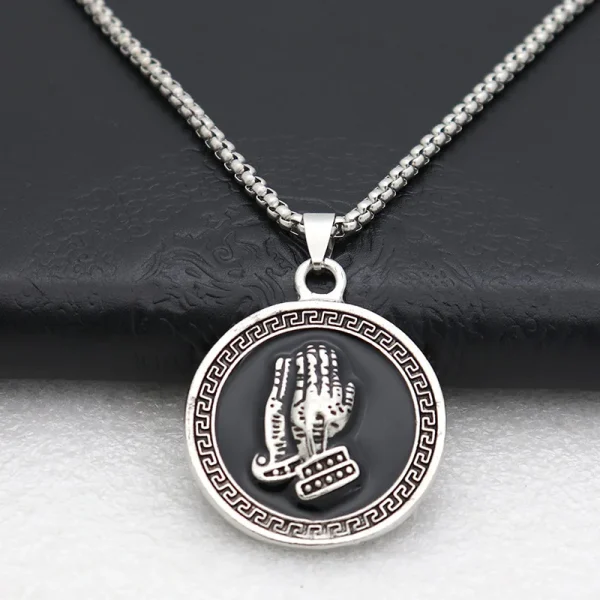 Wholesale Zinc Alloy Enamel Religious Keychain Necklace Retro Keychain Accessories