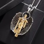 Zinc Alloy Athena retro pendant fashion Virgin necklace redemption bright angel wings Muse - Image 3