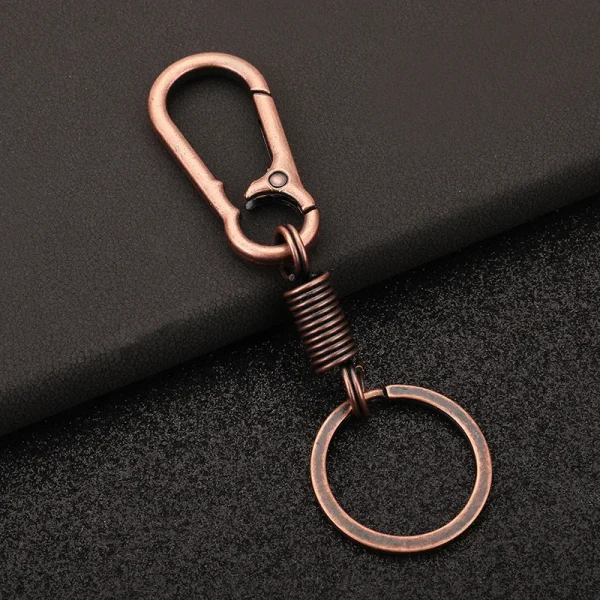 Wholesale Zinc Alloy Carabiner Keychain Spring Clip Key Holder Durable Waist Hanging Gift for Men Women