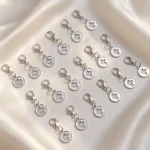 Wholesale Zinc Alloy Cross Pendant Charm Enamel Hollow DIY Jewelry Making Necklace Bracelet Earring Accessories Silver