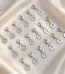 Wholesale Zinc Alloy Cross Pendant Charm Enamel Hollow DIY Jewelry Making Necklace Bracelet Earring Accessories Silver