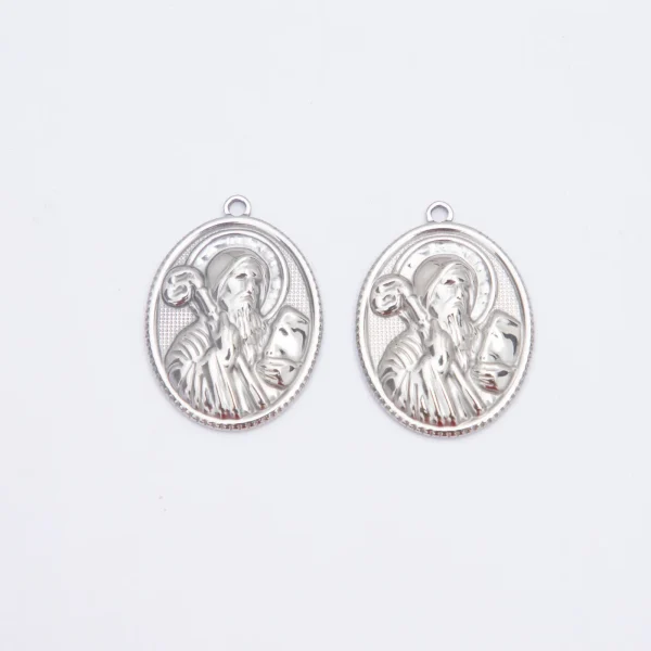 Wholesale Stainless Steel Religious Figure Pendant Necklace DIY Jewelry Accessories Unisex Vintage