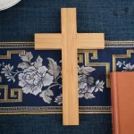 Wooden Cross Wall Hanging Home Decor Rustic Church Gift Vintage Ornament Wholesale - Image 2