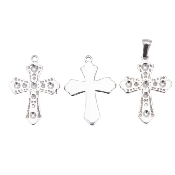 Wholesale Stainless Steel Celtic Knot Cross Pendant Necklace Gothic Vintage Jewelry Accessories Factory Direct